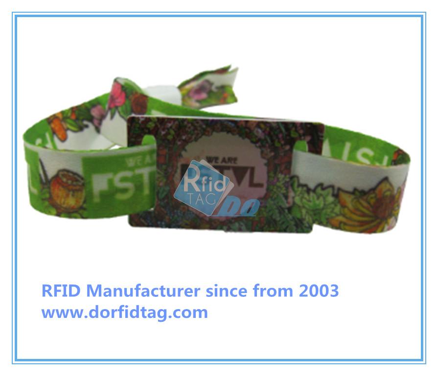 Popular and stylish custom rfid fabric woven wristband